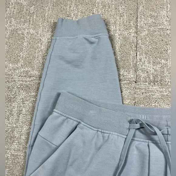 Lululemon Mens City Sweat Pull On waist Tie Work Out Jogger Blue Gray Sz M